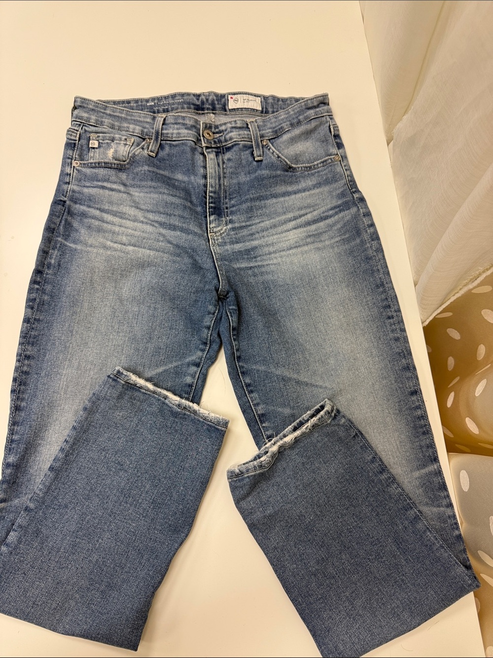Ag Adriano Goldschmied Light Blue Denim Jeans